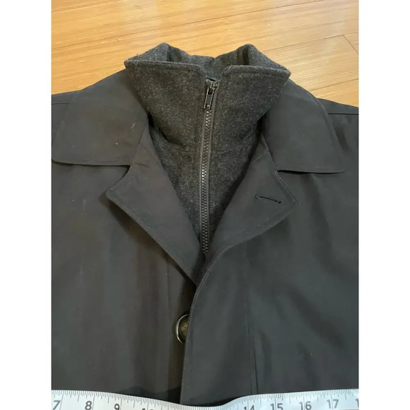 Lauren Ralph Lauren Black 2-n-1 Jacket Wool Warmer Vest Men 42 S Academia Classy - Picture 14 of 16
